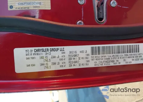 2014 Jeep Patriot High Altitude из США, поврежденный, VIN 1C4NJPFAXED674880